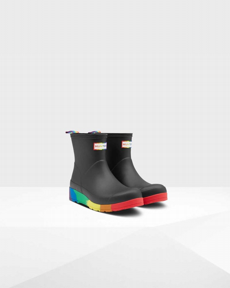 Hunter Original Pride Play Flatform Mid-Calf Women Rain Boots Black | 229101117