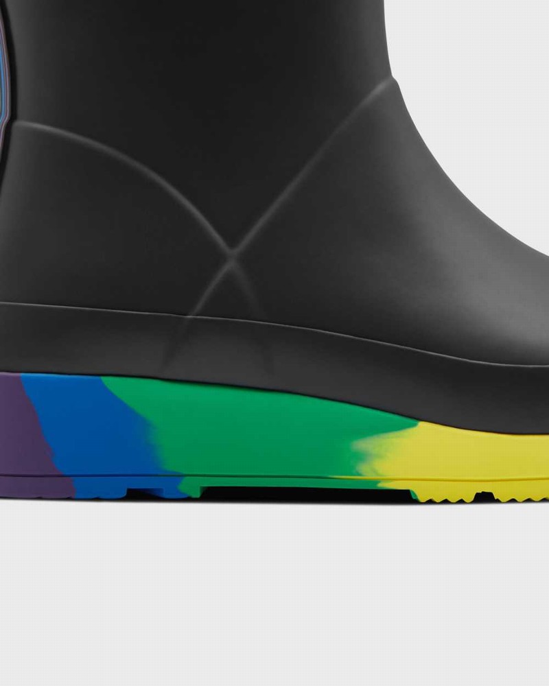 Hunter Original Pride Play Flatform Mid-Calf Women Rain Boots Black | 229101117