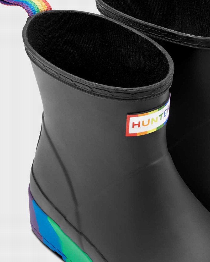 Hunter Original Pride Play Flatform Mid-Calf Women Rain Boots Black | 229101117