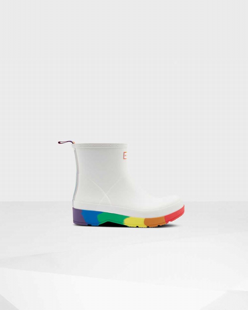 Hunter Original Pride Play Heeled Men Rain Boots White | 839626686