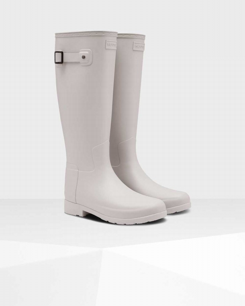 Hunter Original Refined Tall Women Rain Boots Grey | 406877690