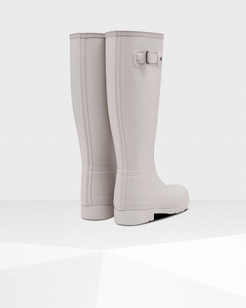 Hunter Original Refined Tall Women Rain Boots Grey | 406877690