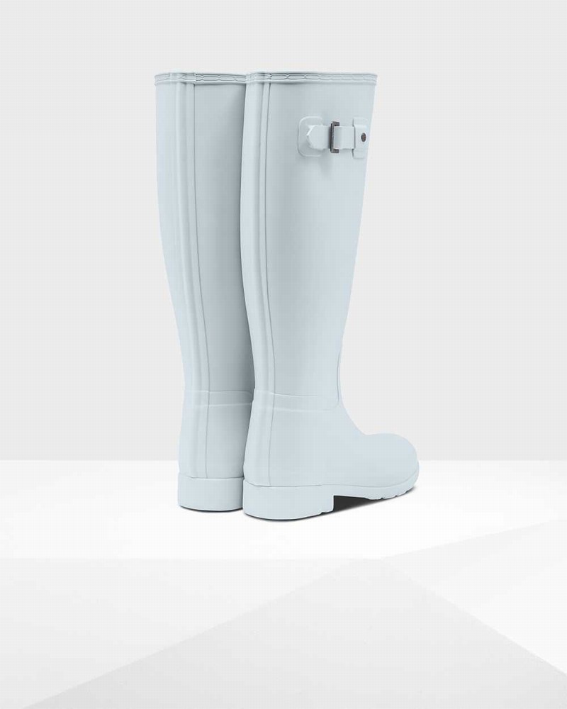 Hunter Original Refined Tall Women Rain Boots White | 301454688