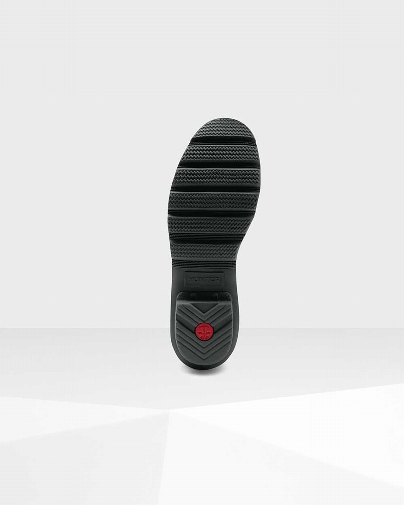 Hunter Original Short Back Adjustable Women Rain Boots Black | 637511587