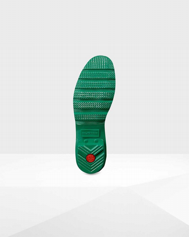 Hunter Original Short Back Adjustable Women Rain Boots Green | 396030061
