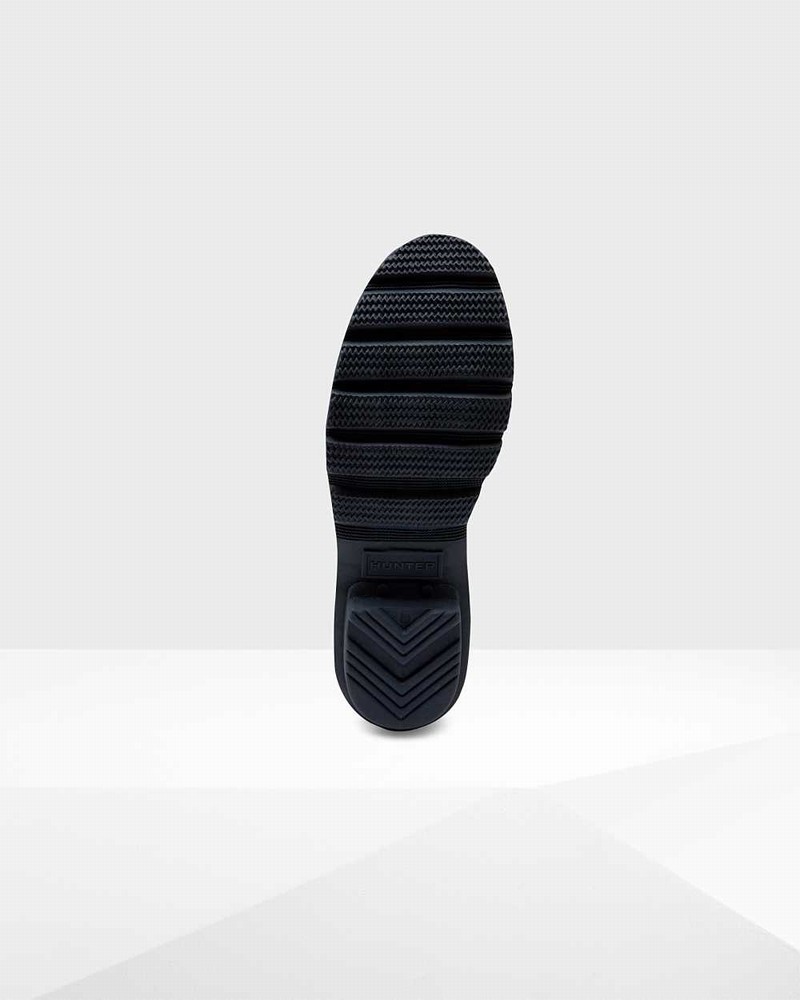 Hunter Original Short Back Adjustable Women Rain Boots Navy | 102591087