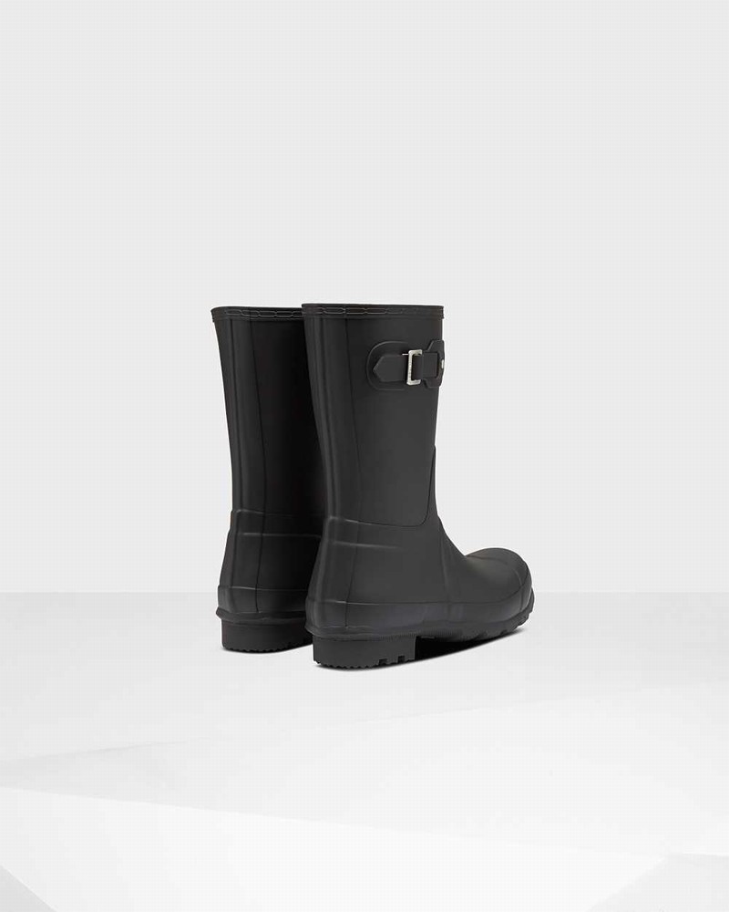 Hunter Original Short Insulated Men Winter Boots Black | 885562267