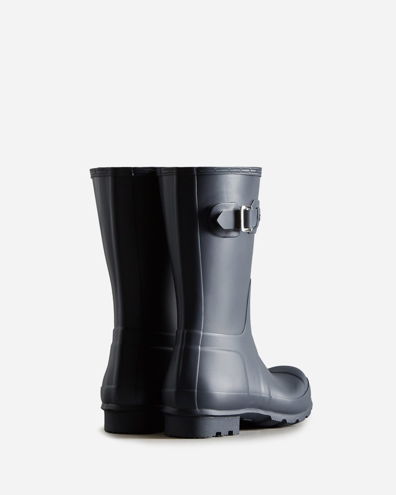 Hunter Original Short Men Wellington Boots Navy | 27527070