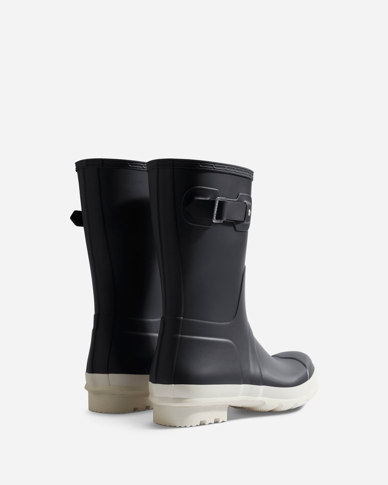 Hunter Original Short Men Wellington Boots Black | 841919562