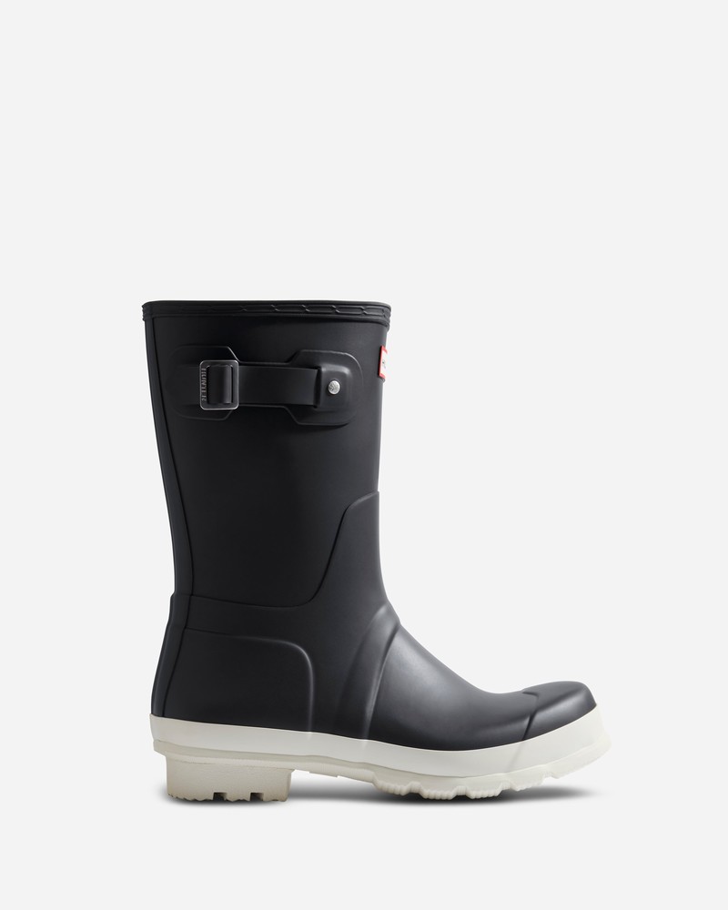 Hunter Original Short Men Wellington Boots Black | 841919562