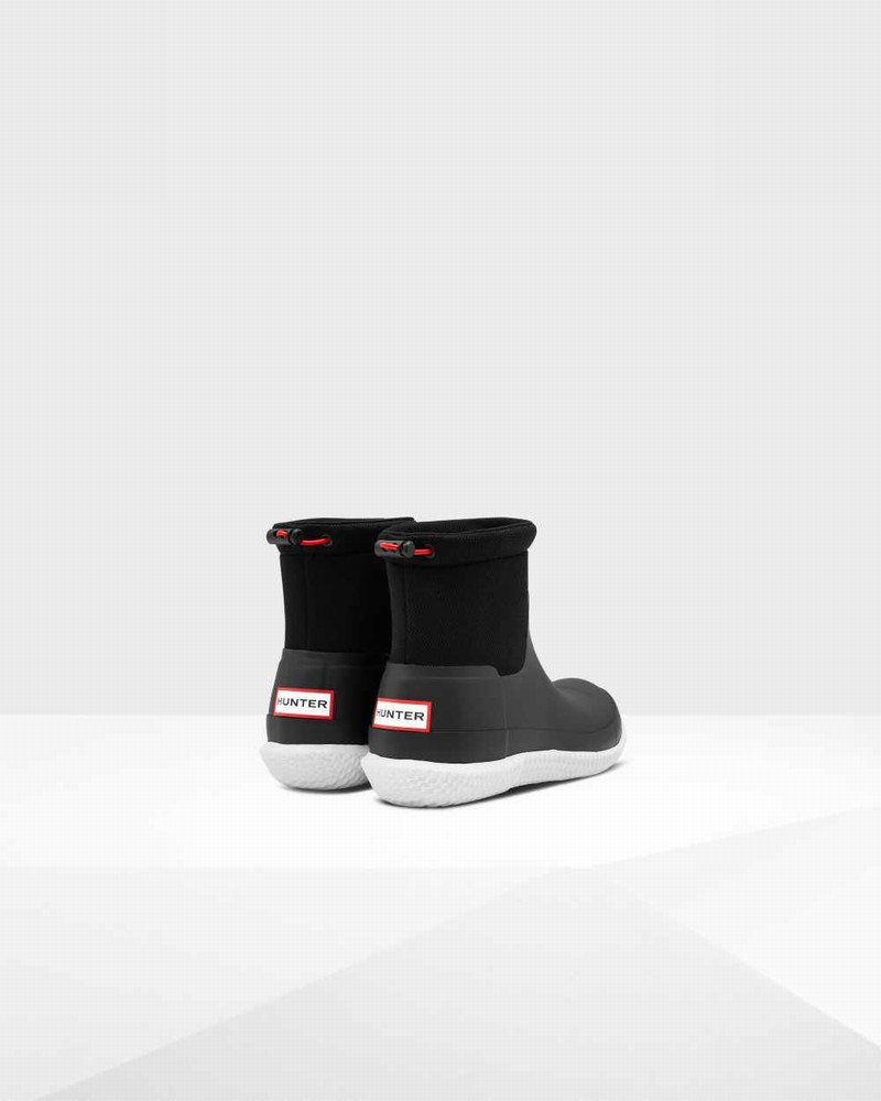 Hunter Original Short Mesh Women Boots Black | 917857973