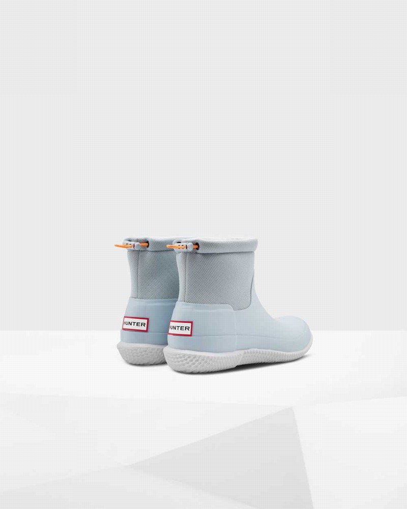 Hunter Original Short Mesh Women Boots Grey | 183664547