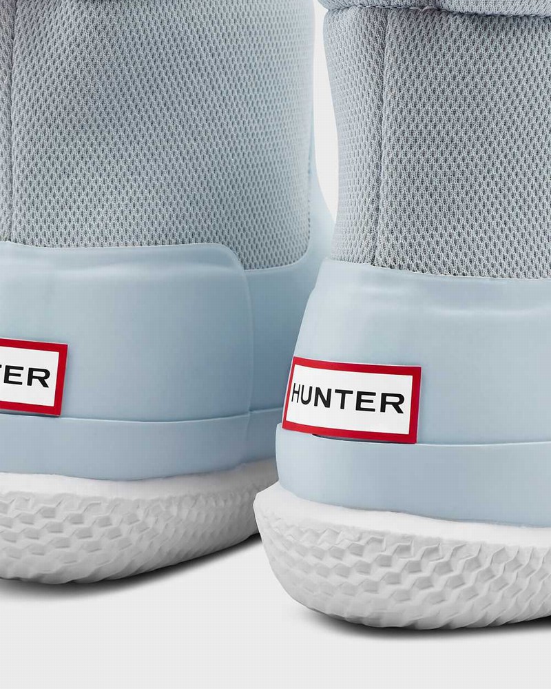 Hunter Original Short Mesh Women Boots Grey | 183664547
