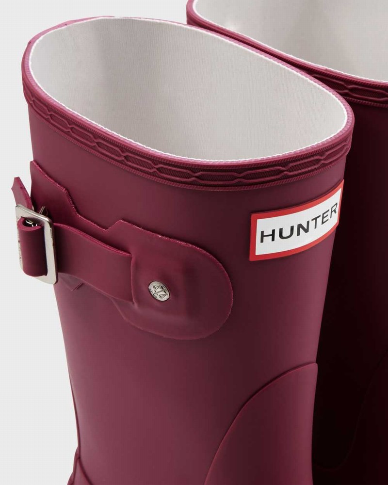 Hunter Original Short Mid-Calf Women Rain Boots Red | 700104290