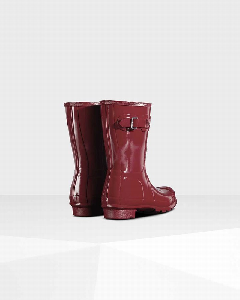 Hunter Original Short Mid-Calf Women Rain Boots Red | 239961045