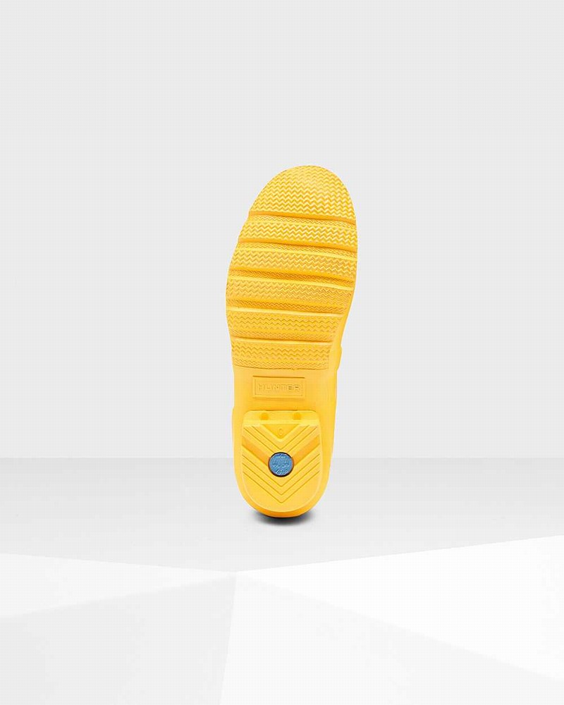 Hunter Original Short Mid-Calf Women Rain Boots Yellow | 100133120