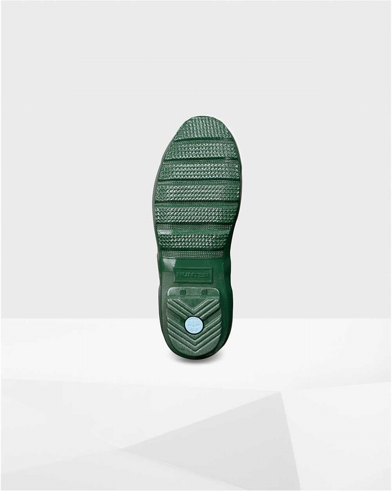 Hunter Original Short Mid-Calf Women Rain Boots Green | 884977071