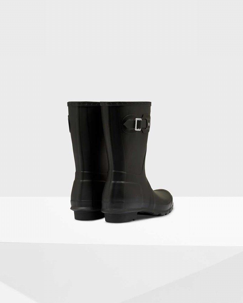 Hunter Original Short Mid-Calf Women Rain Boots Black | 95958131