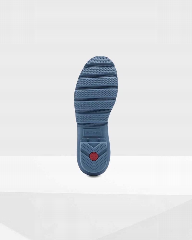 Hunter Original Short Mid-Calf Women Short Boots Blue | 222047180