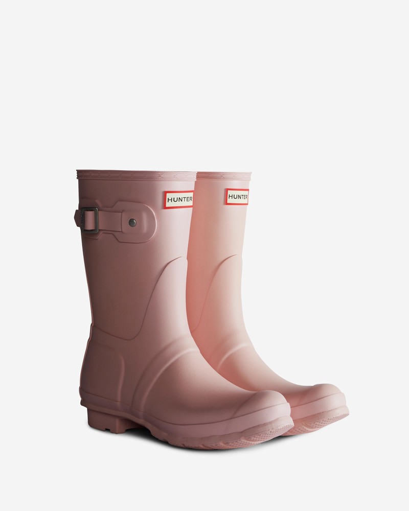 Hunter Original Short Women Wellington Boots Rose | 617534987
