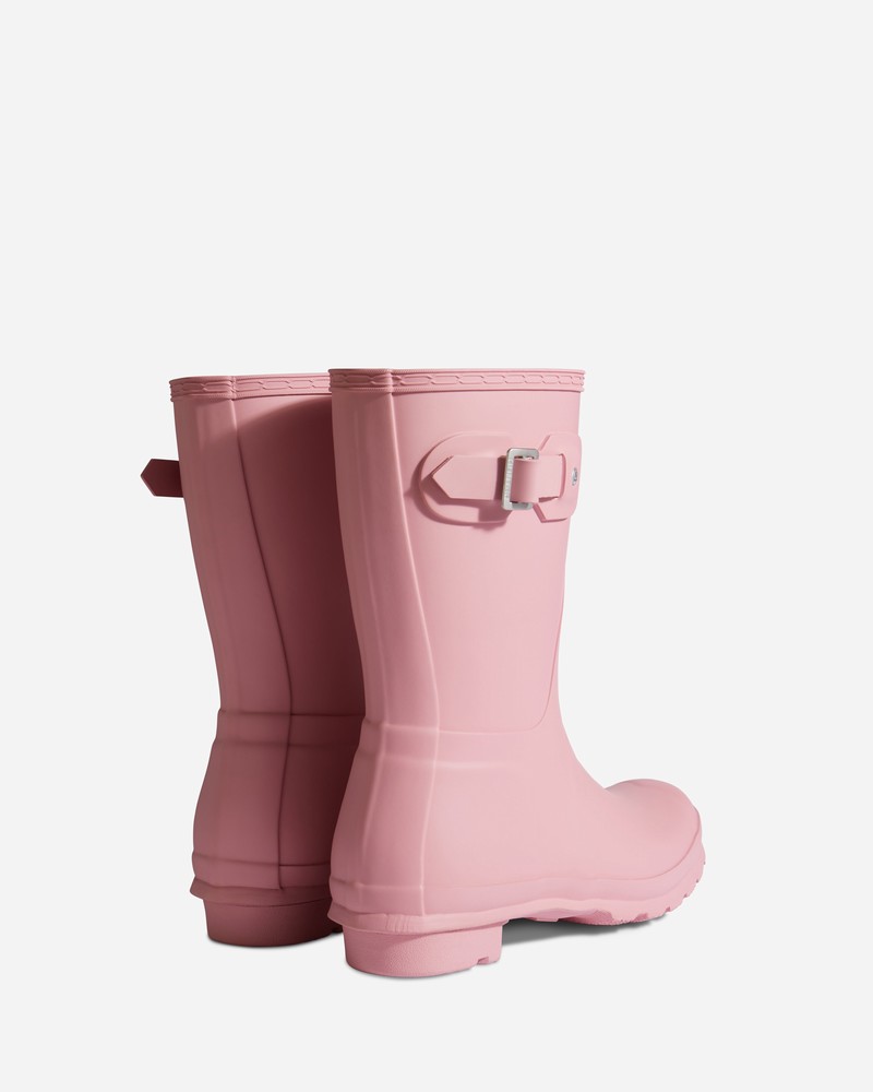 Hunter Original Short Women Wellington Boots Pink | 258977664