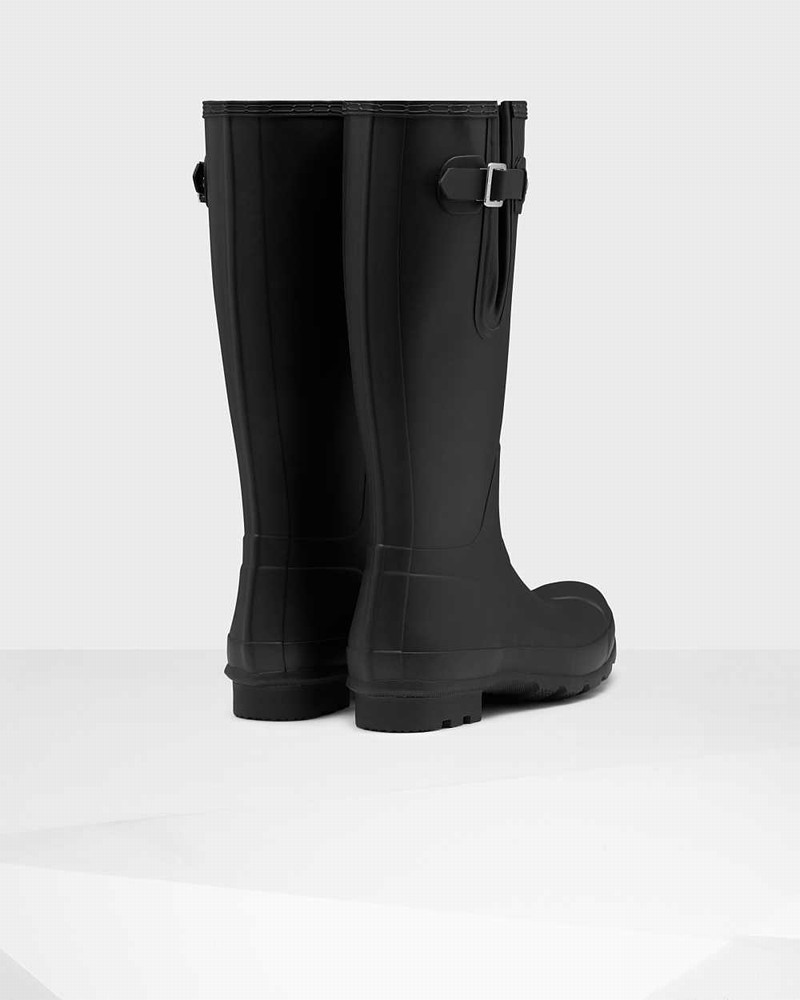 Hunter Original Side Adjustable Men Rain Boots Black | 956526599