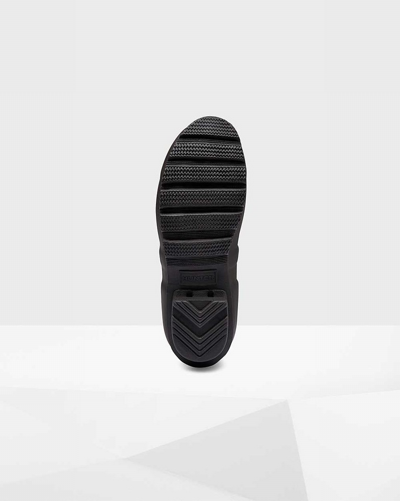 Hunter Original Tall Back Adjustable Women Rain Boots Black | 255800048