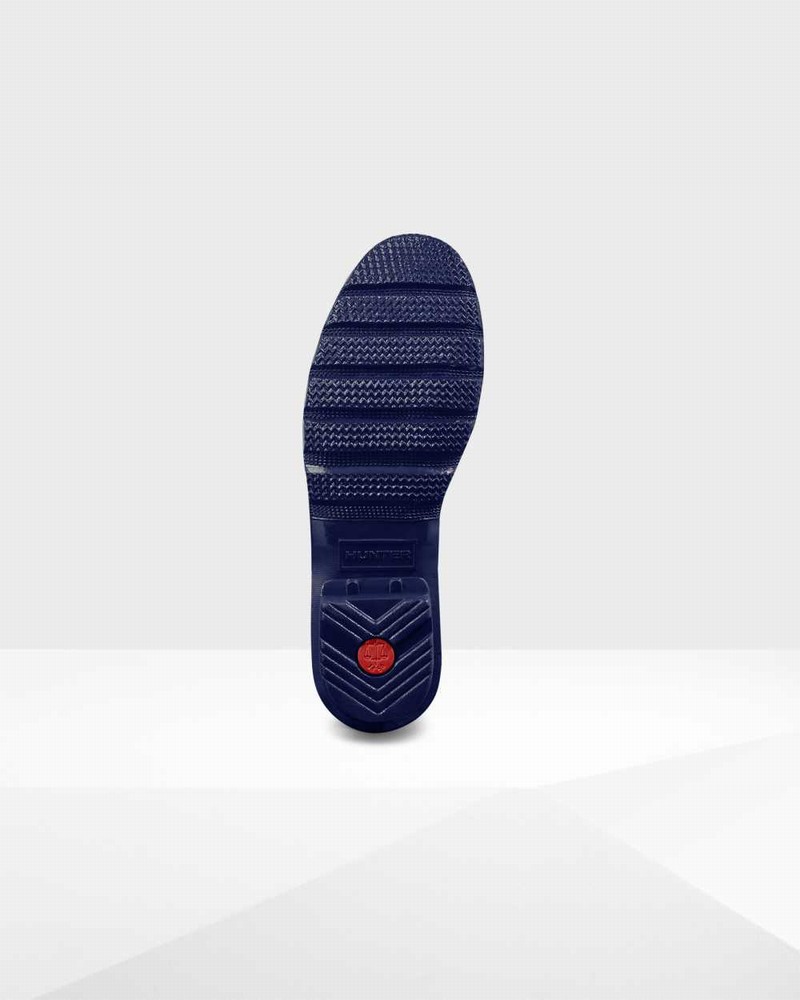 Hunter Original Tall Back Adjustable Women Rain Boots Blue | 422280061