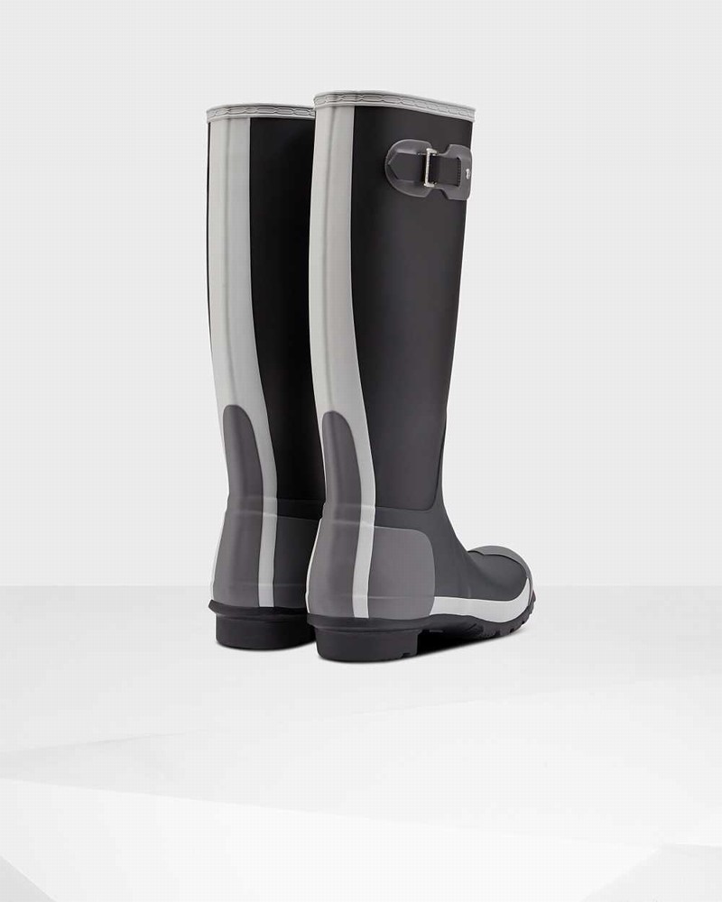 Hunter Original Tall Inside Out Women Rain Boots Black | 591845206