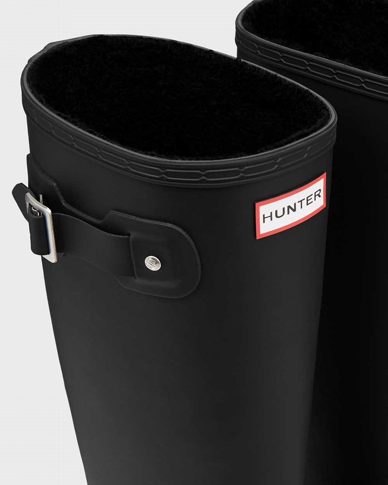 Hunter Original Tall Insulated Men Winter Boots Black | 674869325