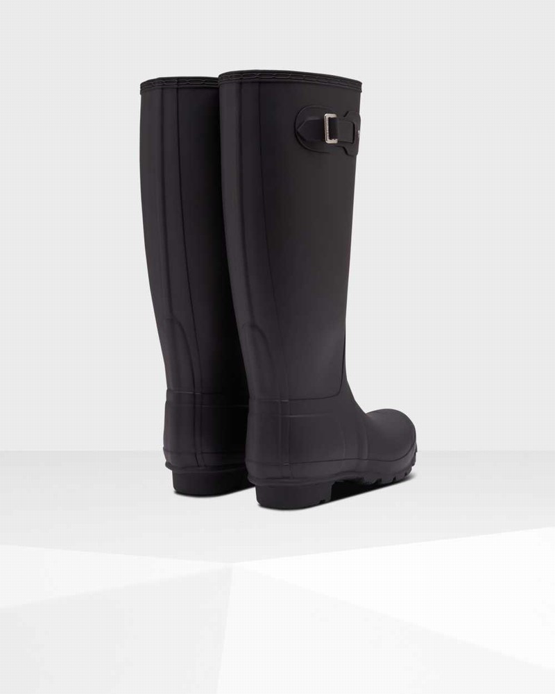 Hunter Original Tall Insulated Wide Leg Women Rain Boots Black | 729680494