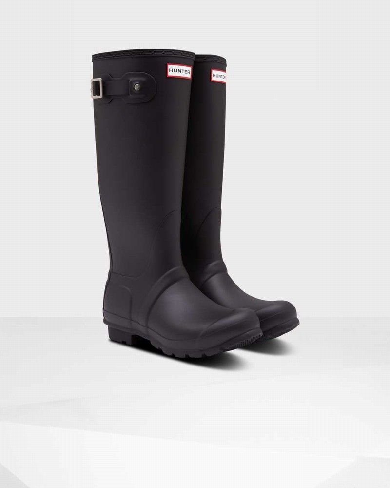 Hunter Original Tall Insulated Women Rain Boots Black | 761806053
