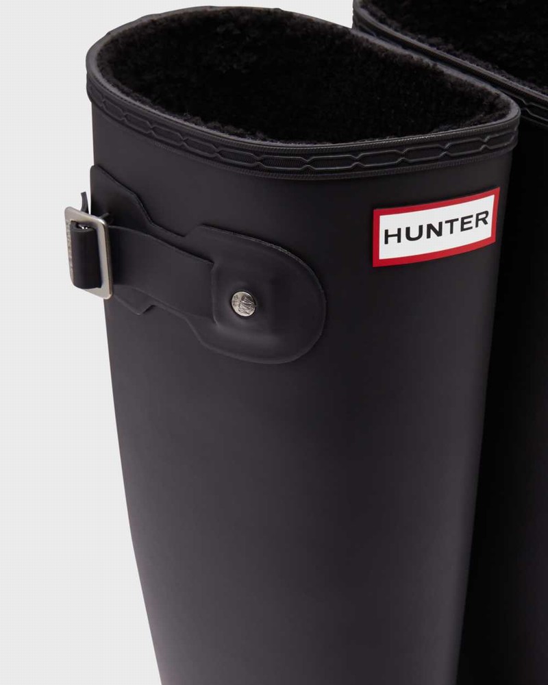 Hunter Original Tall Insulated Women Rain Boots Black | 761806053