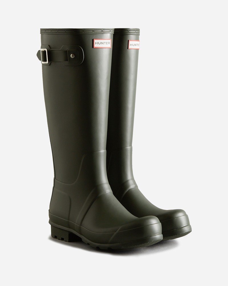 Hunter Original Tall Men Wellington Boots Olive | 112931281