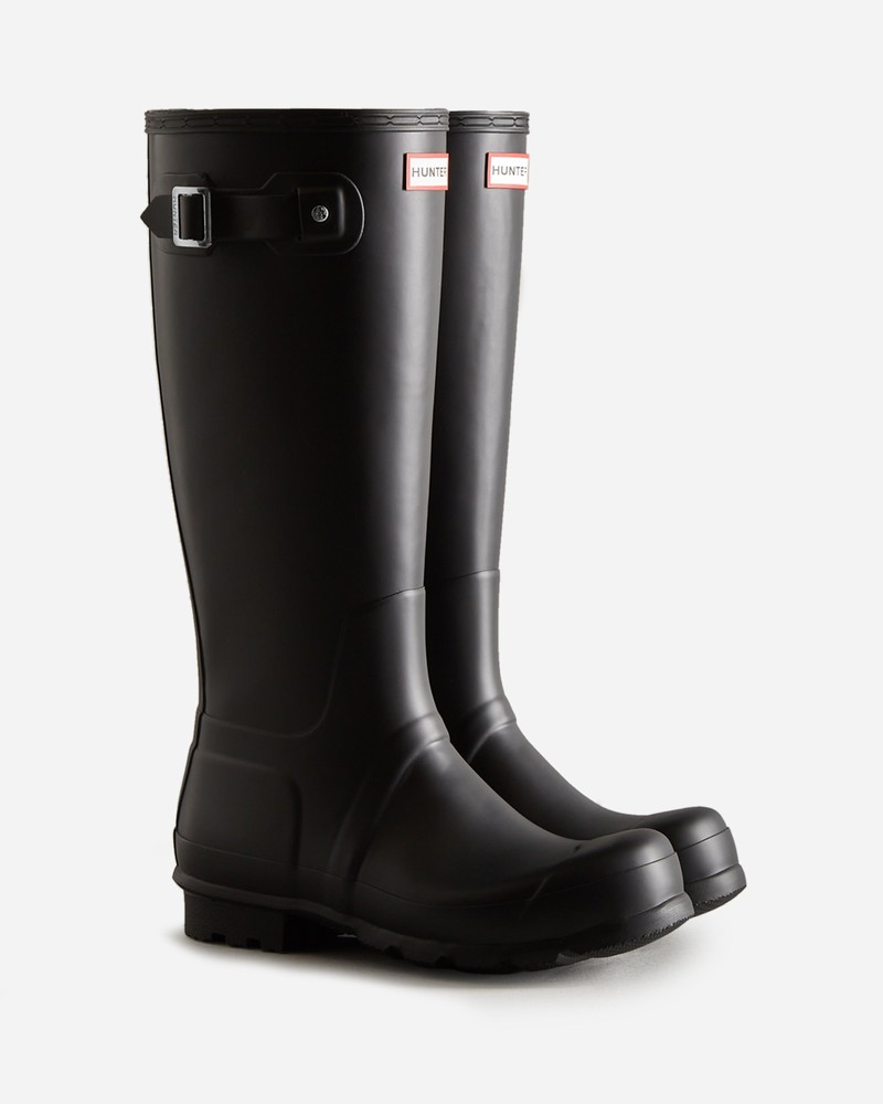 Hunter Original Tall Men Wellington Boots Black | 743030689