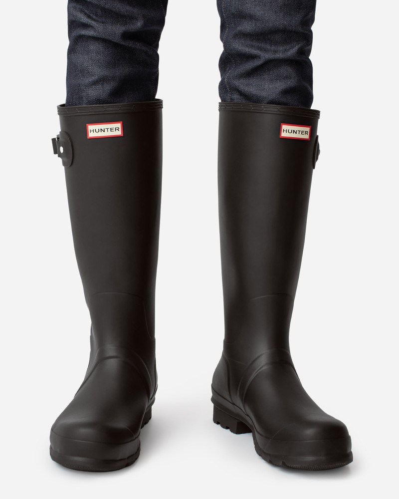 Hunter Original Tall Men Wellington Boots Black | 743030689