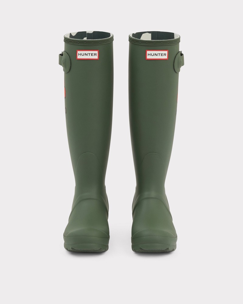 Hunter Original Tall Men Wellington Boots Green | 198023292