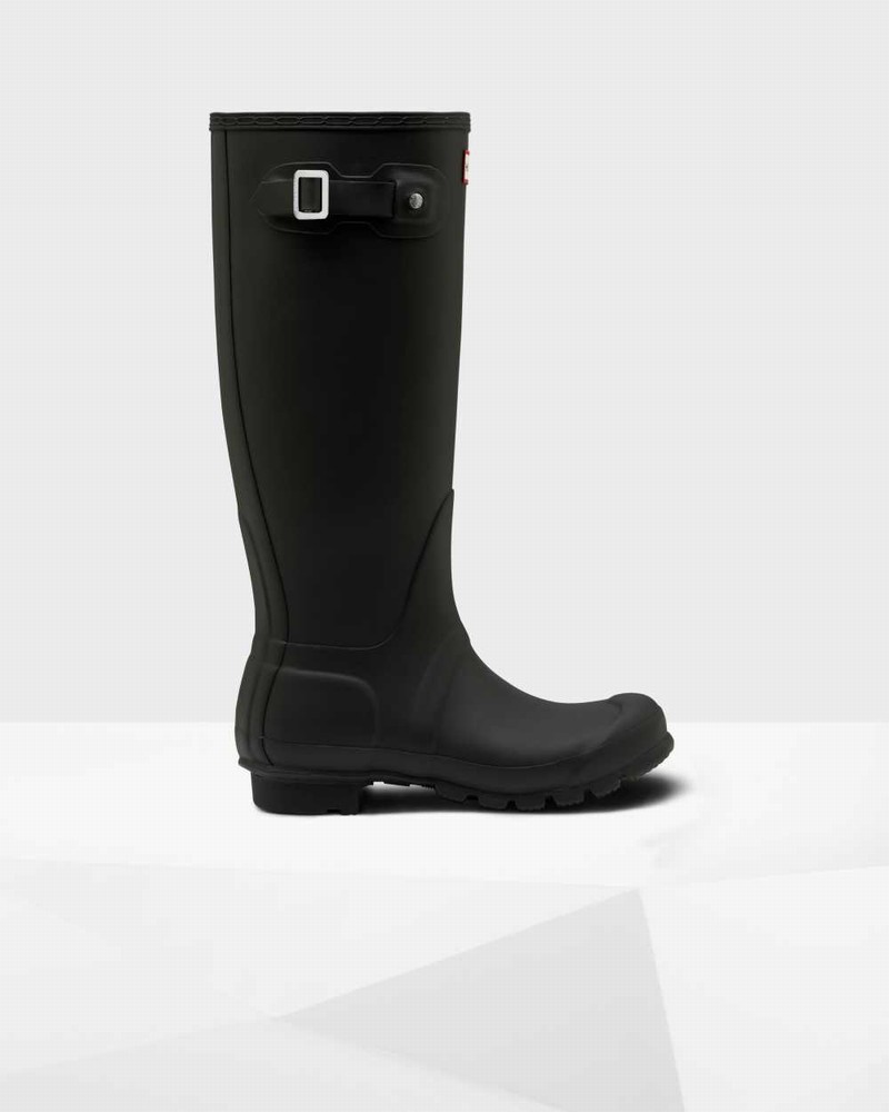 Hunter Original Tall Women Rain Boots Black | 116413355
