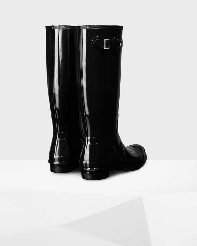 Hunter Original Tall Women Rain Boots Black | 687995227