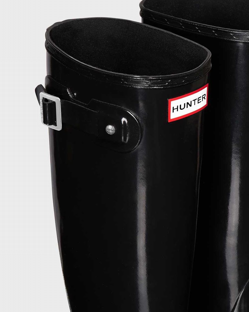 Hunter Original Tall Women Rain Boots Black | 687995227
