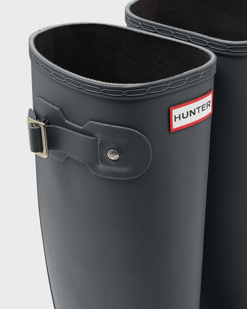 Hunter Original Tall Women Rain Boots Grey | 920236650