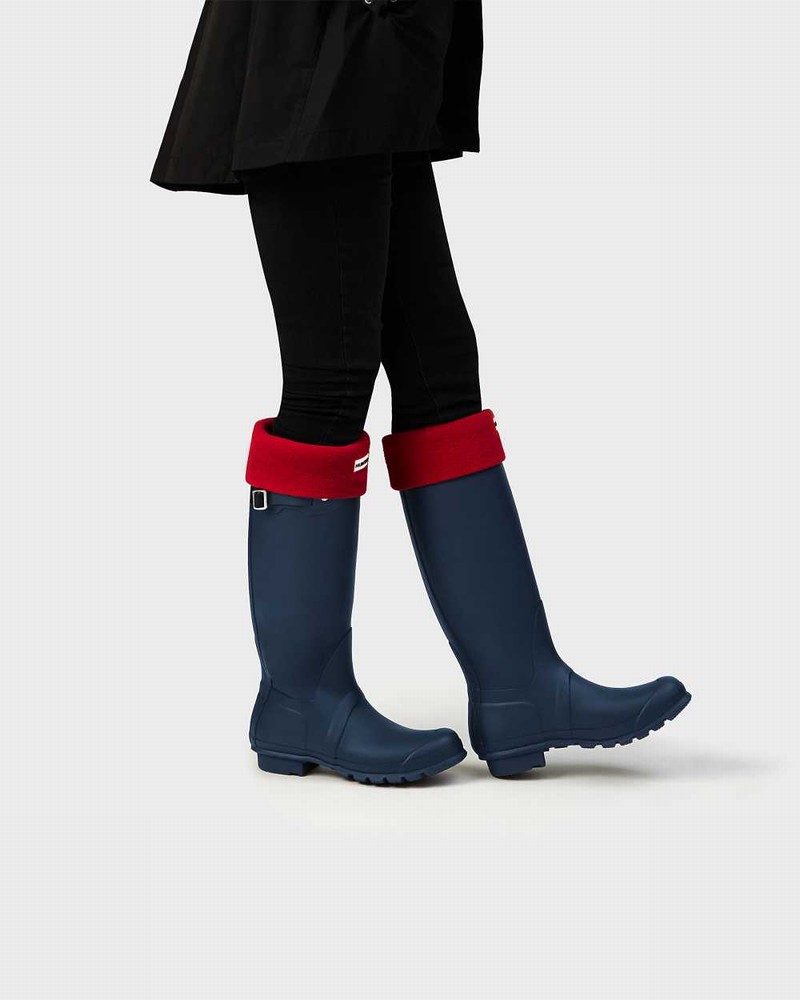 Hunter Original Tall Women Rain Boots Navy | 628204584