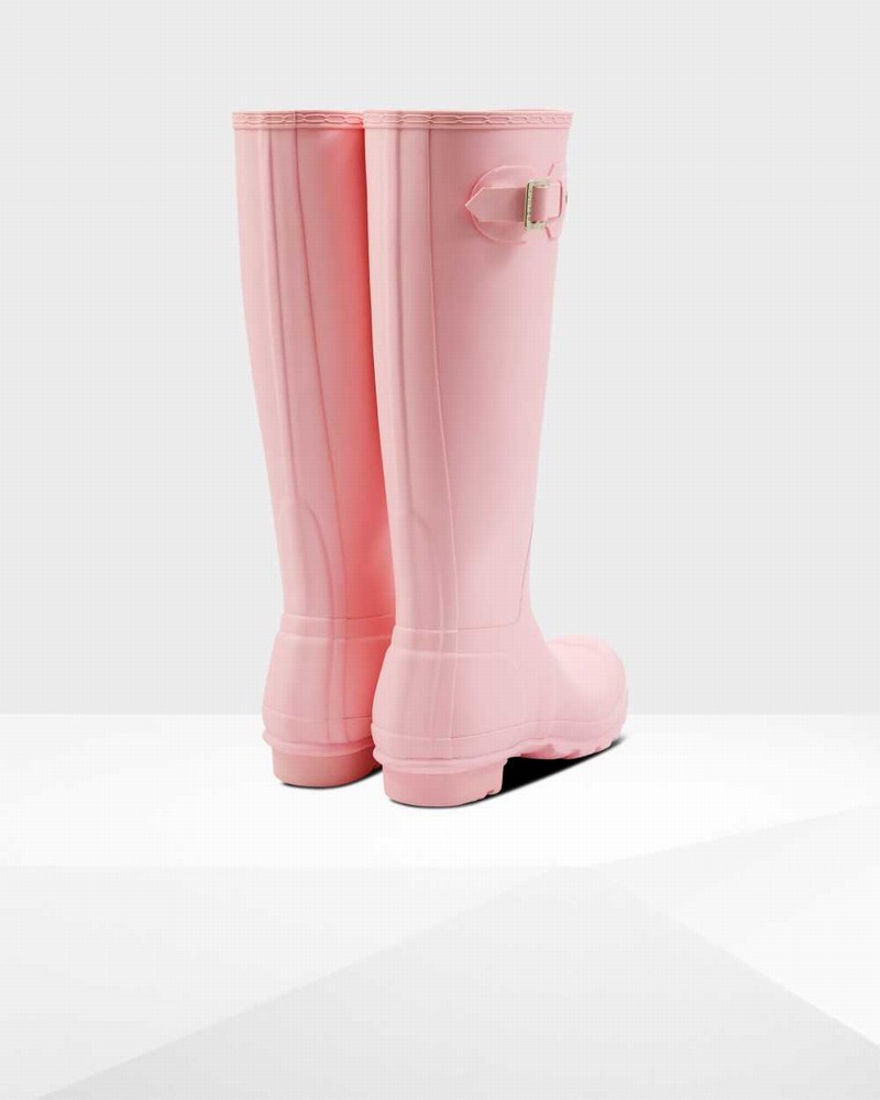 Hunter Original Tall Women Rain Boots Pink | 60571644