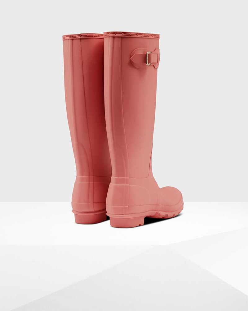 Hunter Original Tall Women Rain Boots Pink | 482668529