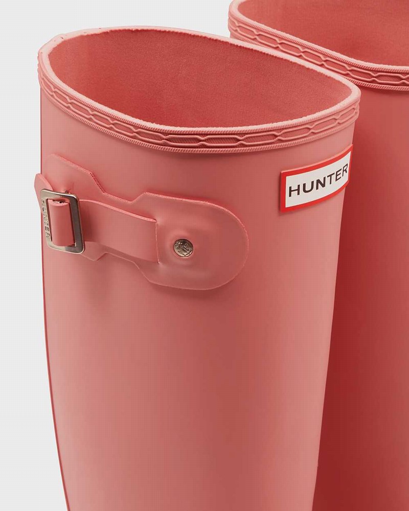 Hunter Original Tall Women Rain Boots Pink | 482668529