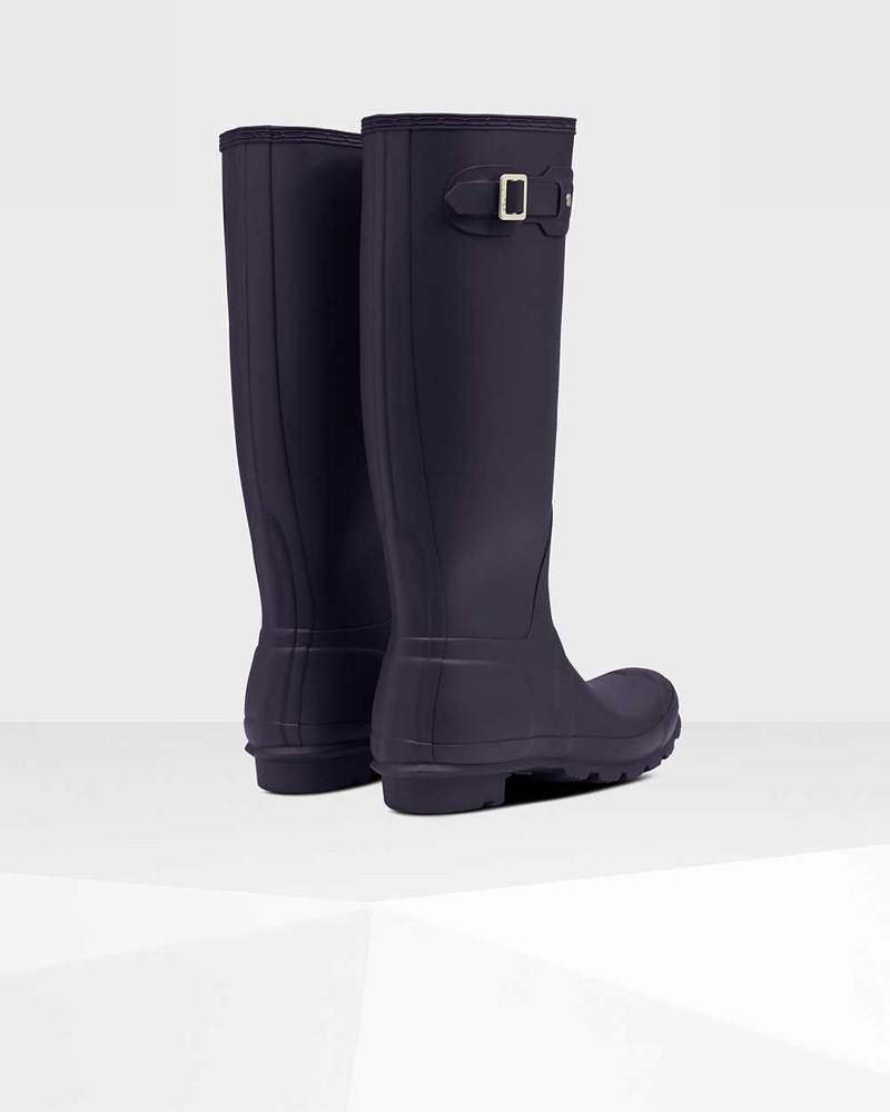 Hunter Original Tall Women Rain Boots Purple | 763463115