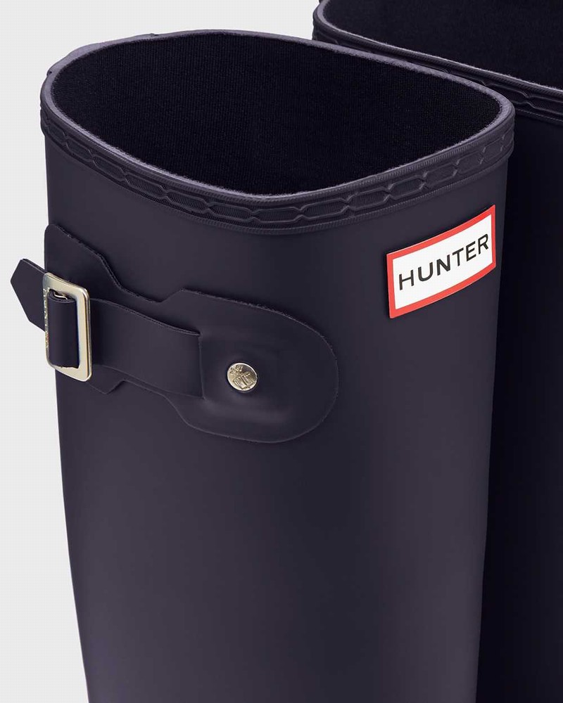 Hunter Original Tall Women Rain Boots Purple | 763463115