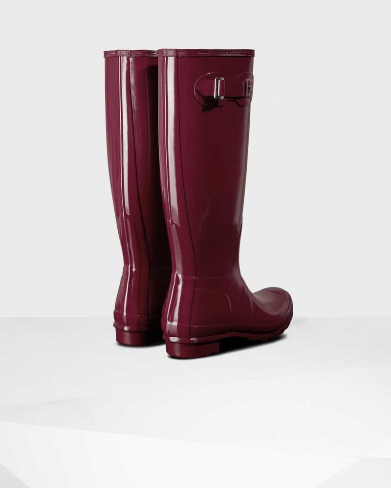 Hunter Original Tall Women Rain Boots Red | 102948603