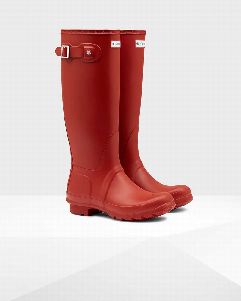 Hunter Original Tall Women Rain Boots Red | 973268901