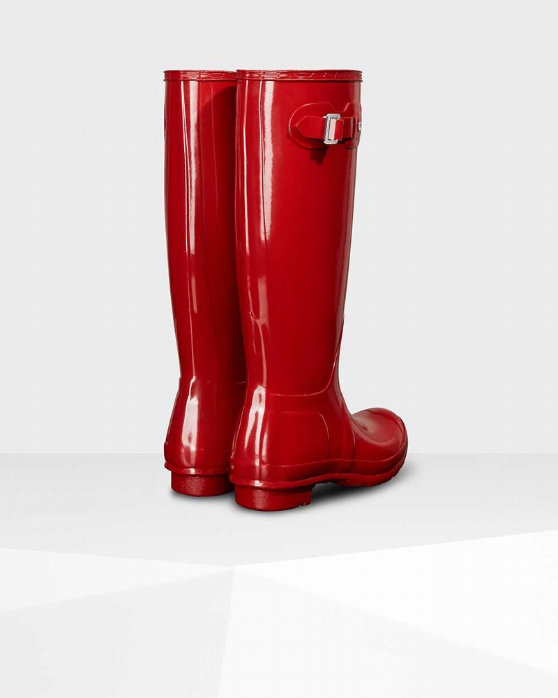 Hunter Original Tall Women Rain Boots Red | 868116009